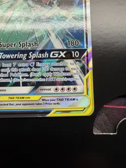 Pokemon TCG Magikarp and Wailord GX Tag Team Holo Card SM166 - Image 4