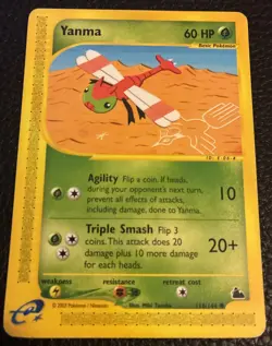 Yanma Reg. 116/144 Skyridge Set (SK) Pokemon Card MP - Image 1