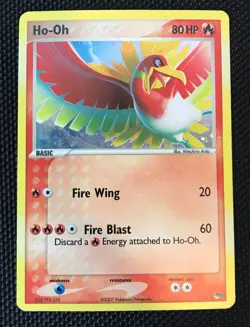 2007 Pokemon Ho-Oh 1/17 Holo Card TCG Rare 🔥📈 - Image 1