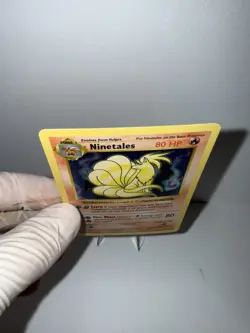 Pokemon Ninetales Base Set (Shadowless) Holo Rare MP 12/102 - 1999 WOTC Card - Image 4