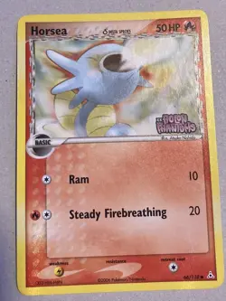 Horsea δ 66/110 EX Holon Phantoms Reverse Holo Stamped Pokemon Card - Image 1
