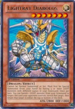 1X NM Lightray Diabolos - GAOV-EN035 - Rare 1st Edition Galactic Overlord yugioh - Image 1