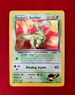 Rocket's Scyther Gym Heroes #13/132 Holo Rare Foil Vintage Pokemon Card - Image 1