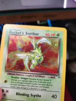 Rocket's Scyther Gym Heroes #13/132 Holo Rare Foil Vintage Pokemon Card - Image 2