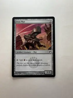 Iron Myr LP Scars of Mirrodin Regular Magic The Gathering Mtg Lightly Played - Image 1