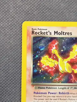 2000 Rockets Moltres 12/132 - Holo Rare Gym Heroes Pokemon WoTC Vintage TCG - Image 3