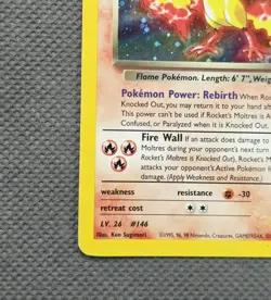 2000 Rockets Moltres 12/132 - Holo Rare Gym Heroes Pokemon WoTC Vintage TCG - Image 5