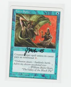 Magic the Gathering ~ Force Spike ~ 5th Edition ~ M/NM #2 Signed by Artist - Image 1