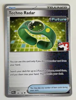 Techno Radar 180/182 Pokemon TCG Paradox Rift Prize Pack Series Non-Holo LP - Image 1