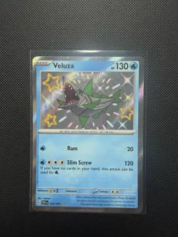 Pokemon Card Veluza 125/091 Paldean Fates Shiny Holo Rare NM - Image 1