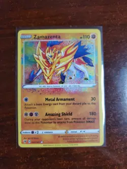 Pokemon TCG Zamazenta Vivid Voltage 102/185 Holo Amazing Rare - Image 1
