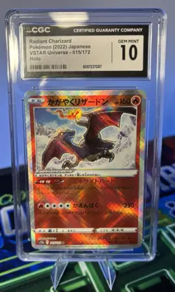 Pokemon Radiant Charizard 2022 JPN VSTAR Universe 015/172 CGC 10 - Image 2