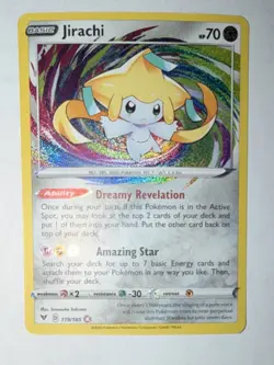 Pokemon Jirachi 119/185 Swsh04: Vivid Voltage Amazing Rare Holo - Image 1