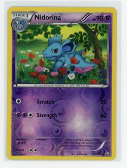 Pokemon TCG - Nidorina 67/160 - Primal Clash - Reverse Holo - Image 1