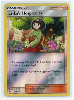 Pokemon TCG - Erika's Hospitality 56/68 - Hidden Fates - Reverse Holo - Image 1