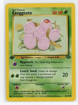 Pokemon TCG - Exeggcute 52/64 - Jungle - 1st Edition Common - Image 1