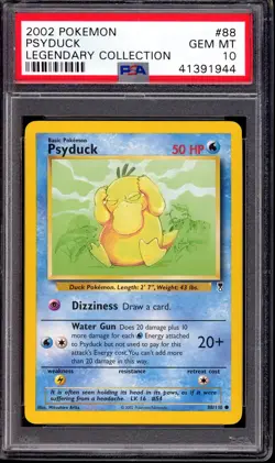 2002 Pokemon Legendary Collection-Psyduck #88 PSA 10 GEM MINT - Image 1