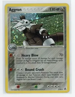 Pokemon TCG - Aggron 2/92 - Legend Maker - Holo Rare - Image 1