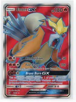 Pokemon TCG - Entei GX 71/73 - Shining Legends - Full Art Ultra Rare - Image 1