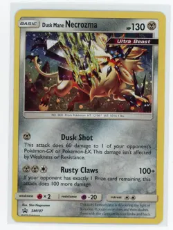 Pokemon TCG - Dusk Mane Necrozma SM107 - Sun & Moon Promos - Holo Black Star - Image 1