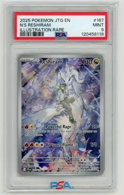 Pokemon TCG - N's Reshiram 167/159 - Journey Together - PSA 9 - Image 1