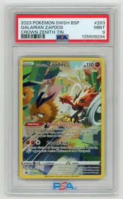 Pokemon TCG - Galarian Zapdos SWSH283 - Sword & Shield Promos - PSA 9 - Image 1