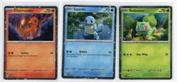 Pokemon TCG - Bulbasaur Charmander Squirtle SVP 046 047 048 - 151 Promo - Holo - Image 1