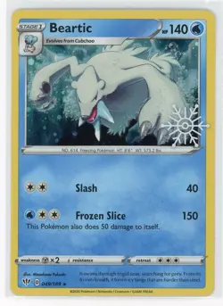 Pokemon TCG - Beartic 49/189 - Holiday Calendar - Stamped Holo - Image 1