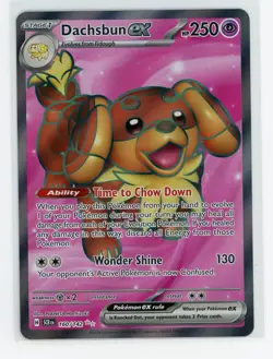 Pokemon TCG - Dachsbun ex 160/142 - Stellar Crown - Full Art Ultra Rare - Image 1