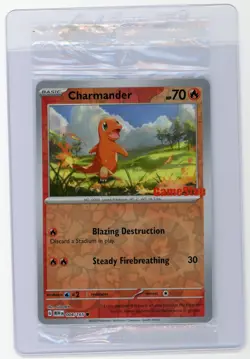 Pokemon TCG - Charmander 4/165 - GameStop Stamped Promo - Sealed - Image 1
