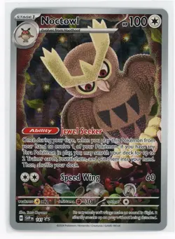 Pokemon TCG - Noctowl SVP141 - Scarlet & Violet Promo - Full Art - Image 1