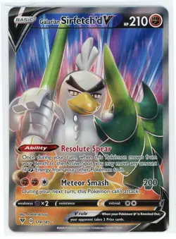 Pokemon TCG - Galarian Sirfetch'd V 174/185 - Vivid Voltage - Full Art - Image 1