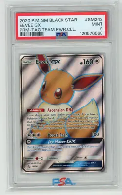 Pokemon TCG - Eevee GX SM242 - Sun & Moon Promos - PSA 9 - Image 1