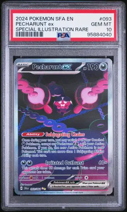 2024 POKEMON SFA EN-SHROUDED FABLE SPECIAL ILLUSTRATION RARE PECHARUNT EX PSA 10 - Image 1