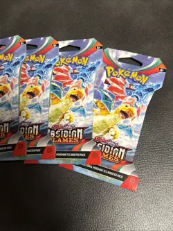 Lot of (6) Pokemon TCG Obsidian Flames Sleeved Booster Packs SEALED - Image 2