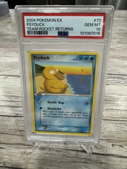 PSYDUCK 2004 POKEMON TEAM ROCKET RETURNS 70/109 GRADED PSA 10 GEM MINT - Image 1