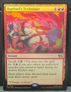 Raphael's Technique R 0105 FOIL TMNT Teenage Mutant Ninja Turtles MTG NM Card - Image 1