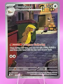 Pokemon TCG Gumshoos 153/132 Meg en Mega Evolution Illustration Rare Card - Image 1