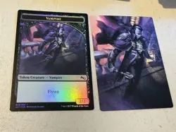 mtg foil token Vampire 008/020, Unstable, unplayed, full art back - Image 1