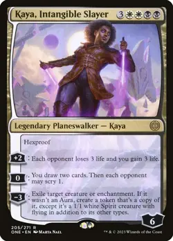 Kaya, Intangible Slayer 205/271 Rare Foil All Will Be One MTG Near Mint - Image 1