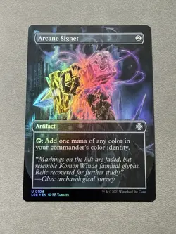 MTG ARCANE SIGNET BORDERLESS FOIL The Lost Caverns of Ixalan Collectors NM - Image 1