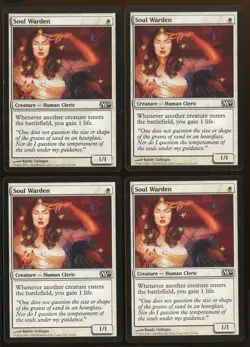 4x Soul Warden Common Core Set 2010 M10 LP Playset Magic the Gathering MTG - Image 1