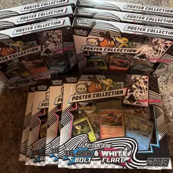 Lot of 10 - Pokemon TCG Scarlet & Violet 10.5 Unova Poster Collection Box Bundle - Image 1