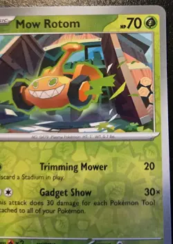 Mow Rotom 009/182 Reverse Holo Common Scarlet & Violet: Destined Rivals Pokemon - Image 3