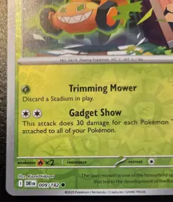 Mow Rotom 009/182 Reverse Holo Common Scarlet & Violet: Destined Rivals Pokemon - Image 4