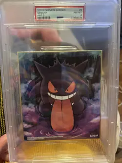 Gengar Pokemon Bandai 2019 Shikishi Art 1 #6 PSA 8 - Image 1
