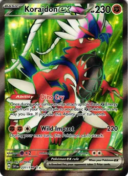 Pokemon TCG SV01: Scarlet & Violet Base Set 231/198 Koraidon ex NM - Image 1