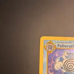 Pokemon TCG Poliwrath 013/102 Base Set Shadowless 1st Edition Holo Rare 90 HP - Image 3