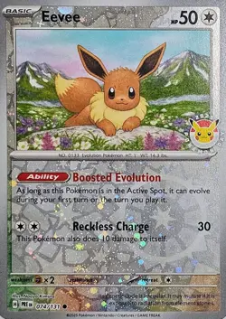 Pokemon TCG: Prismatic Evolutions 2 pack Blister Eevee Promo + Coin - Image 2