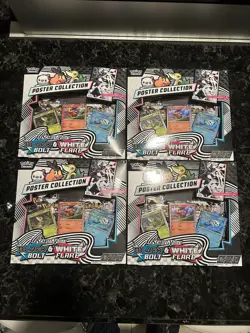 Pokemon TCG Scarlet & Violet 10.5 Unova Poster Collection LOT OF 4 - Image 1